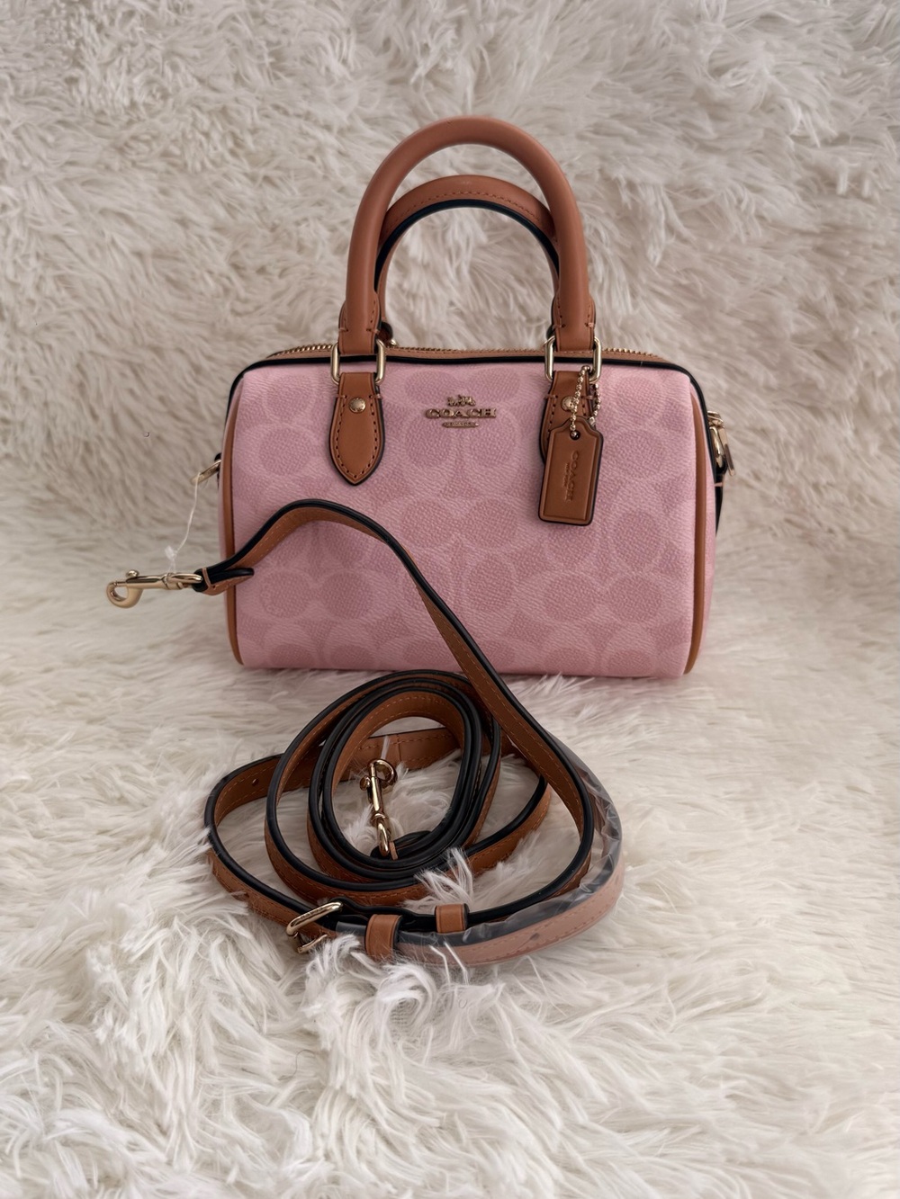 Coach Powder Pink  Mini Rowan
